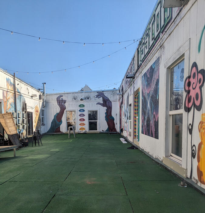 Shared central courtyard
